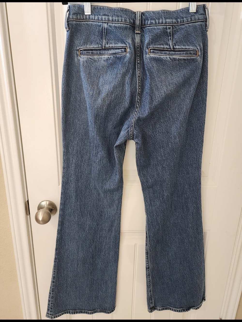 J.Crew 90s Flare Jeans Size 27 Medium Wash High Rise Retro Denim - Picture 3 of 11
